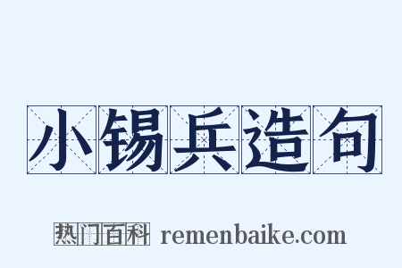 小锡兵造句是什么意思的图片